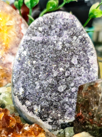 Large Spinning Crystal Garden Kit, 3kg Clear Quartz & Prehnite Chips, Blue Lace Agate Druzy and Pink Amethyst, 9" Rotating Mineral Display