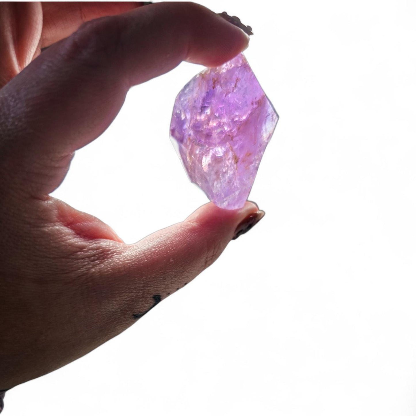 Natural Ametrine Freeform, High Clarity Polished Amethyst Citrine Crystal from Bolivia, Rare Bi-Color Quartz Specimen, Reiki & Altar Decor