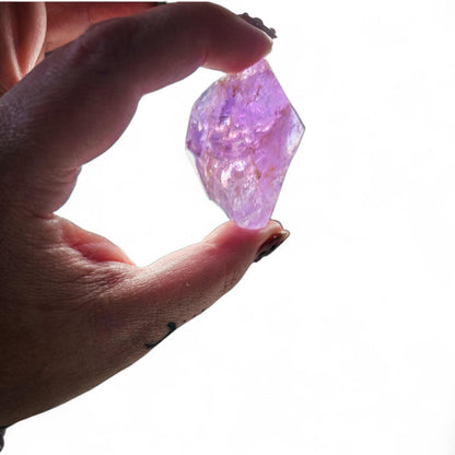 Natural Ametrine Freeform, High Clarity Polished Amethyst Citrine Crystal from Bolivia, Rare Bi-Color Quartz Specimen, Reiki & Altar Decor