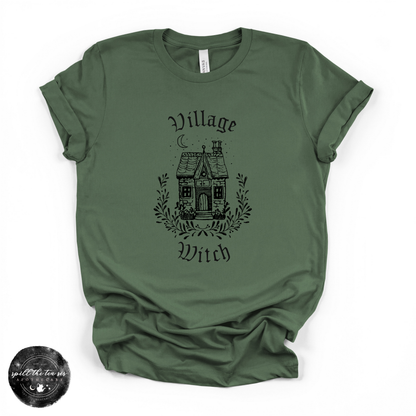 Village Witch House Tee | Cozy Cottage Witch Graphic T-Shirt