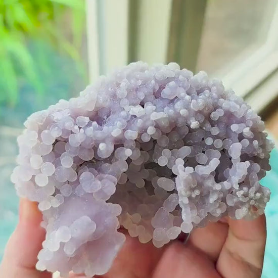 Rare Raw Grape Agate Specimen - Choose Your Unique Botryoidal Crystal - Purple Crystals
