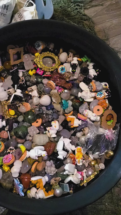 Mystic Goblin Scoop: Crystal Confetti Mystery Bag with Miniature Oddities & Curiosities