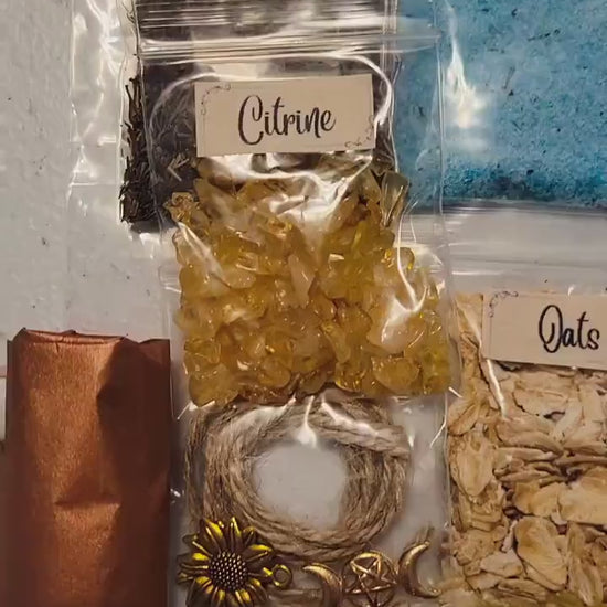 Lammas Spell Jar Kit: Abundance & Prosperity DIY (3 Jars)