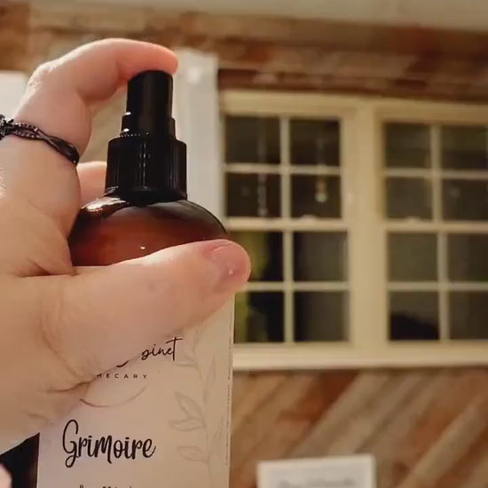 Grimoire Room Spray: Victorian Library Scent - Old Books, Sweet Tobacco, Nag Champa - 8oz