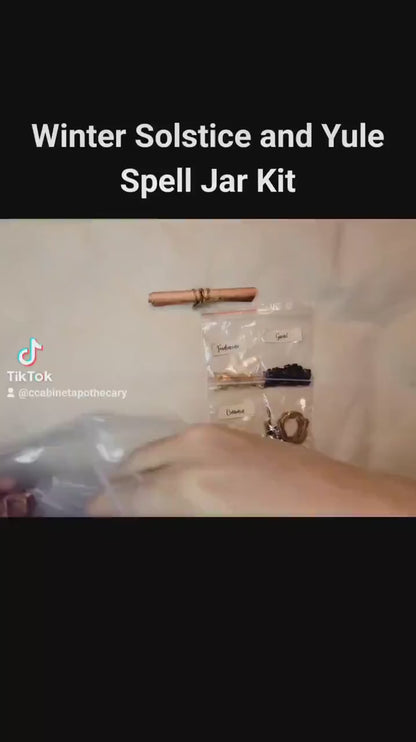 Winter Solstice and Yule Spell Jar Kit - Deluxe and Gift Set Editions