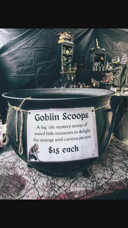 Mystic Goblin Scoop: Crystal Confetti Mystery Bag with Miniature Oddities & Curiosities