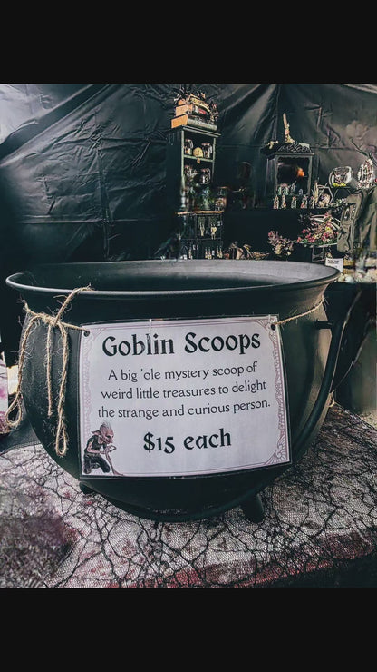Mystic Goblin Scoop: Crystal Confetti Mystery Bag with Miniature Oddities & Curiosities