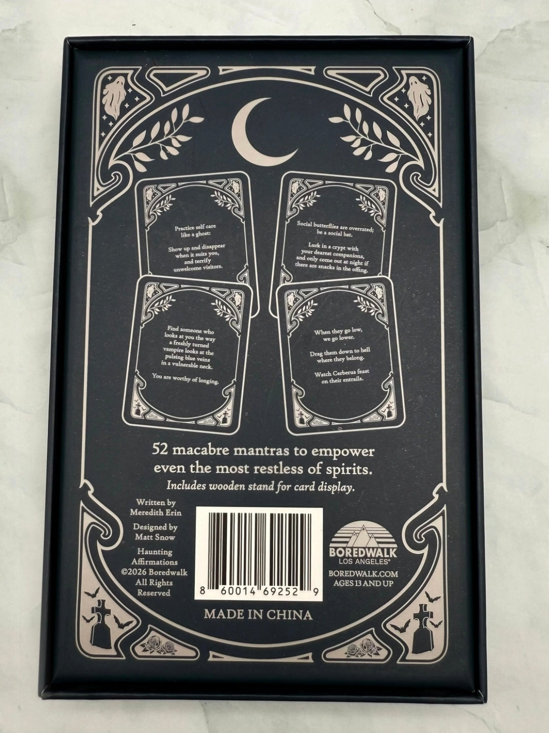 Haunting Affirmations Card Set by Boredwalk