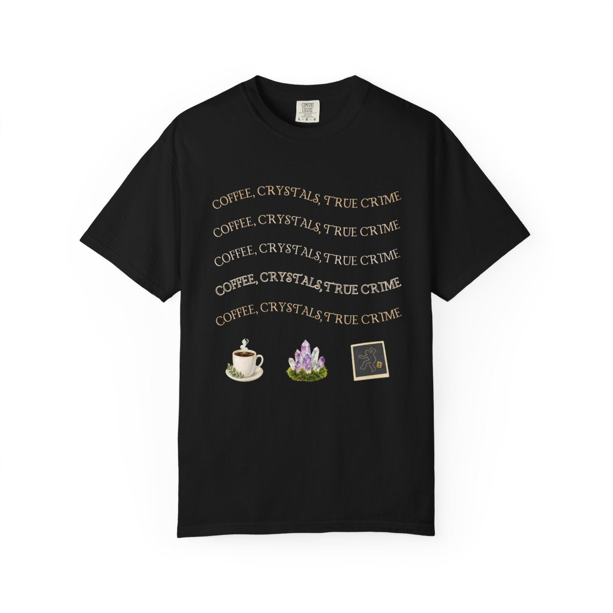 Witchy Graphic T-Shirt — 'Coffee, Tea, and Tiny Dreams' Design