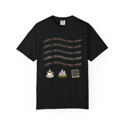 Witchy Graphic T-Shirt — 'Coffee, Tea, and Tiny Dreams' Design