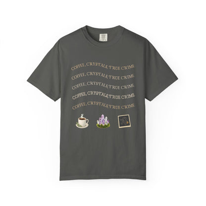 Witchy Graphic T-Shirt — 'Coffee, Tea, and Tiny Dreams' Design