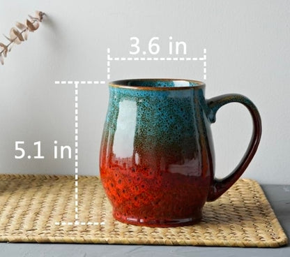 "Magic" Self-Stirring Mug PREORDER - Teal & Red - Practical Magic Prop Witchy Halloween Decor